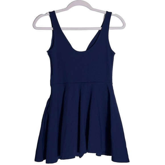 Lulus Navy Sleeveless Skater Dress + Built-in Skort • Size S • Flirty + Fun - Picture 2 of 7